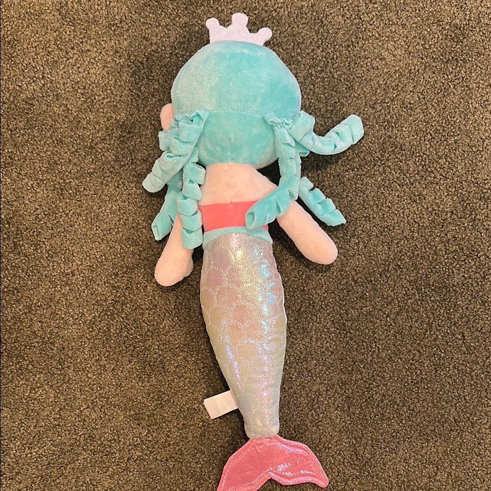Mermaid Doll with Crown - Pink and Blue - Picture 2 of 5